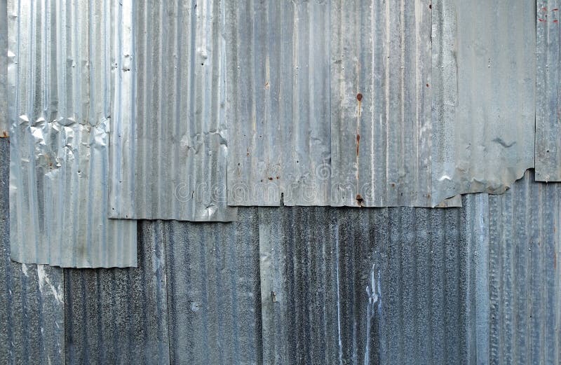 A rusty corrugated iron metal texture