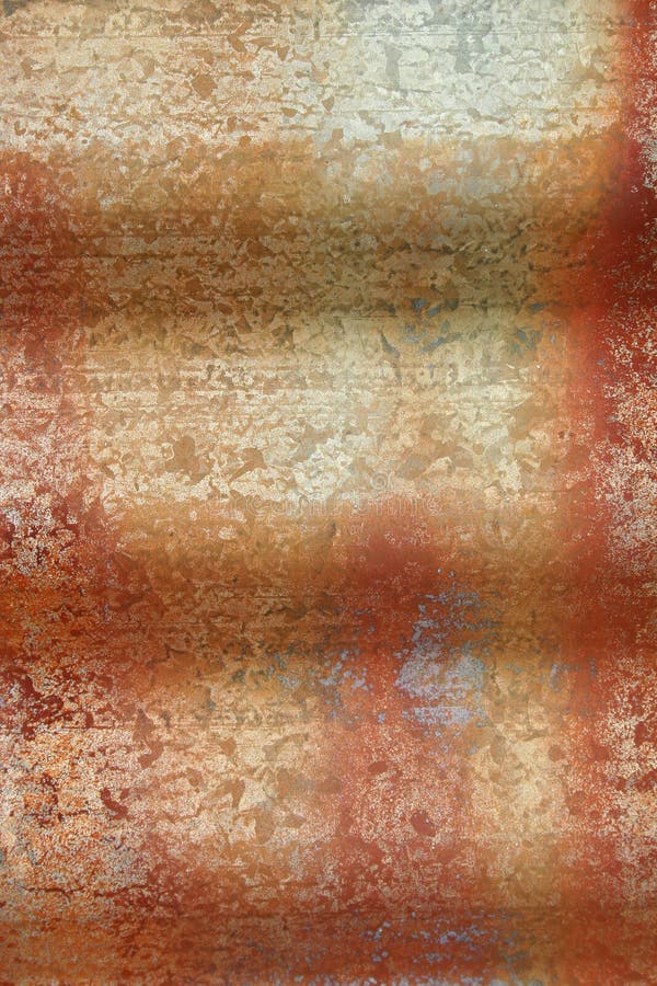 Rusty Corrugated Sheet Metal