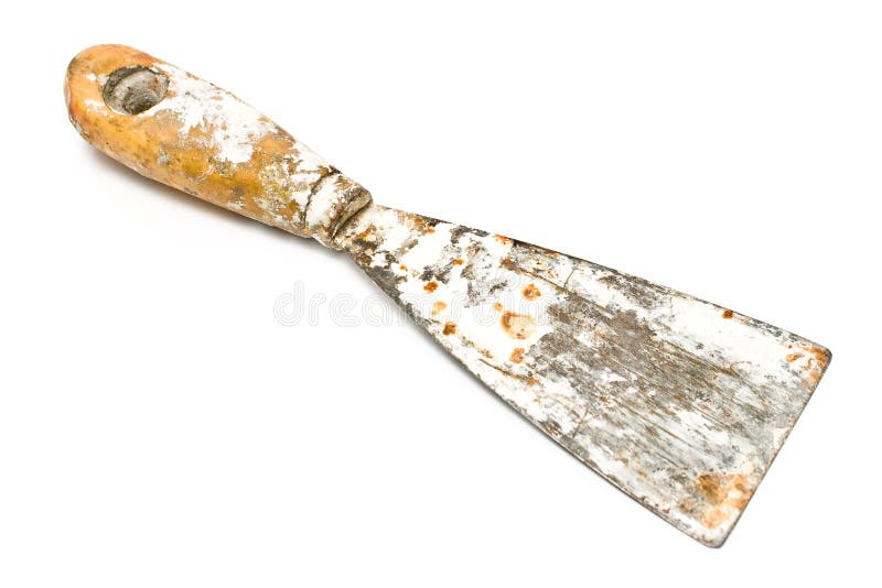 Rusty dirty spatula scraper tool royalty free stock images