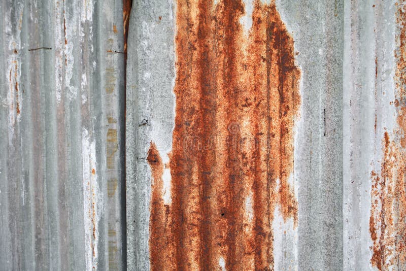 Rusty Galvanized Steel Background Stock Image Image of color