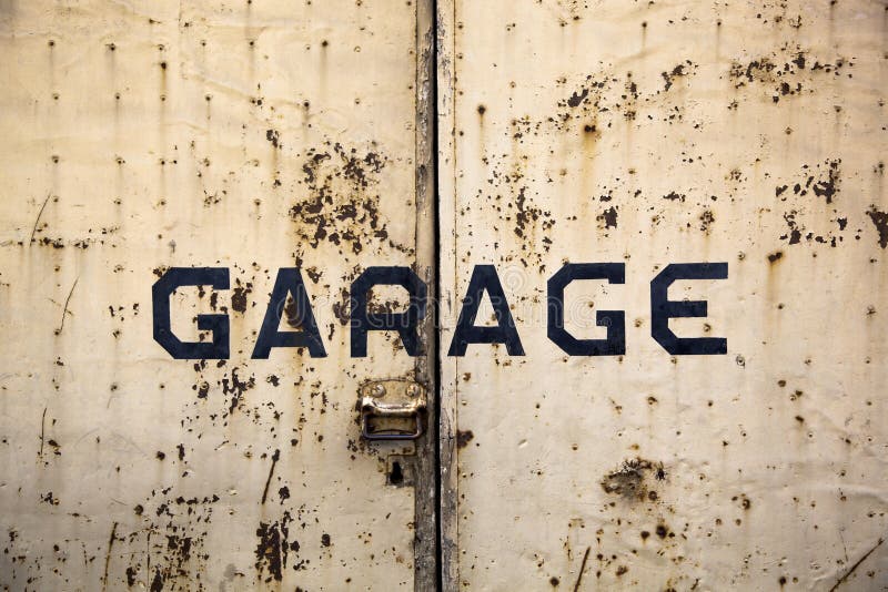 Rusty garage door