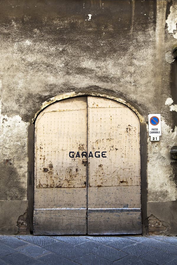 Rusty garage door