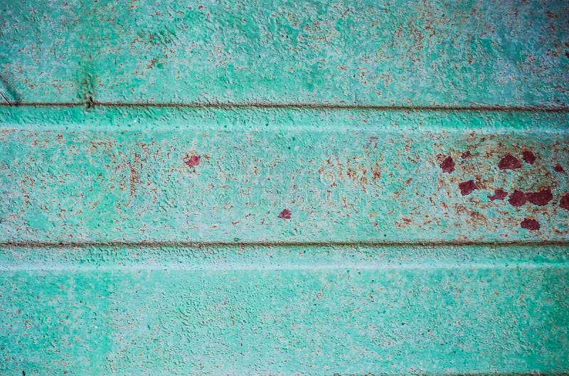 Rusty Green Metal Surface. Natural Texture Background Stock Photo