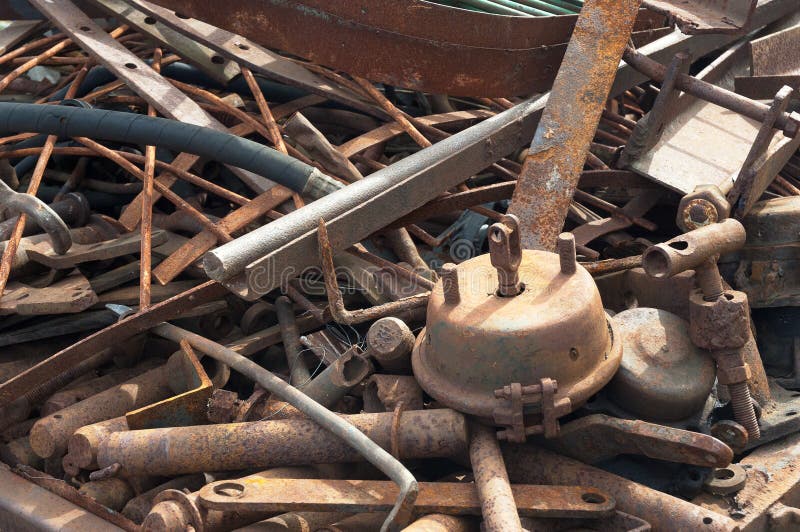 Rusty industrial garbage stock photo. Image of dirty 30880566