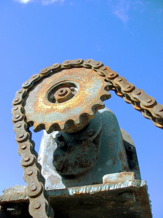 Rusty mechanics royalty free stock image