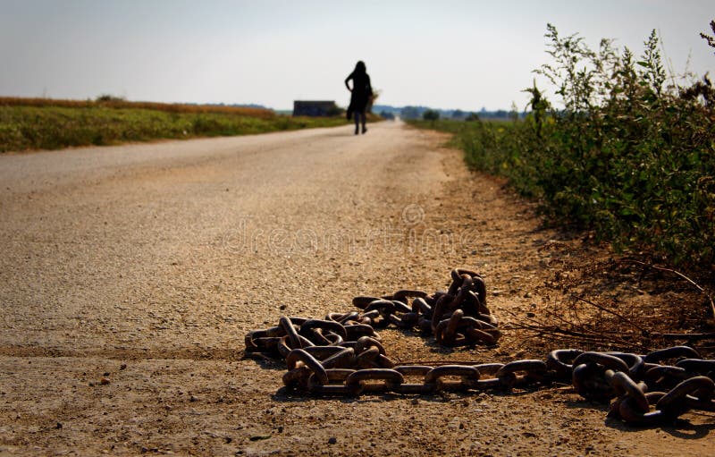 Rusty Metal Chain royalty-vrije stock fotografie Rusty Metal Chain royalty-vrije stock fotografie