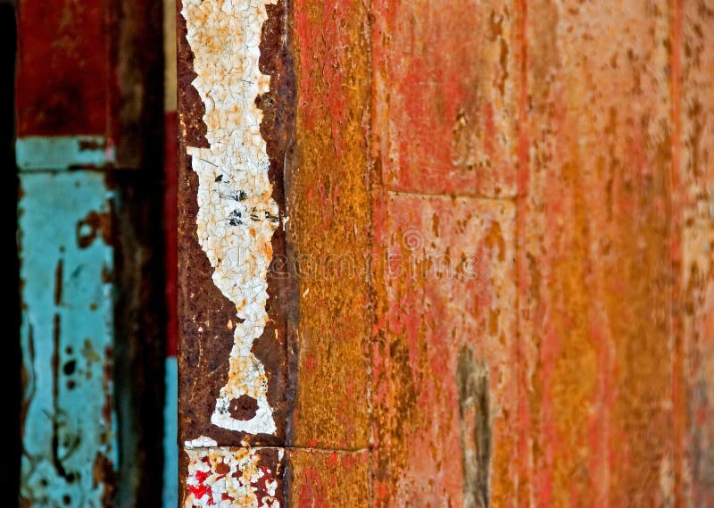 Rusty metal doors stock photo. Image of passive, paint 12894018
