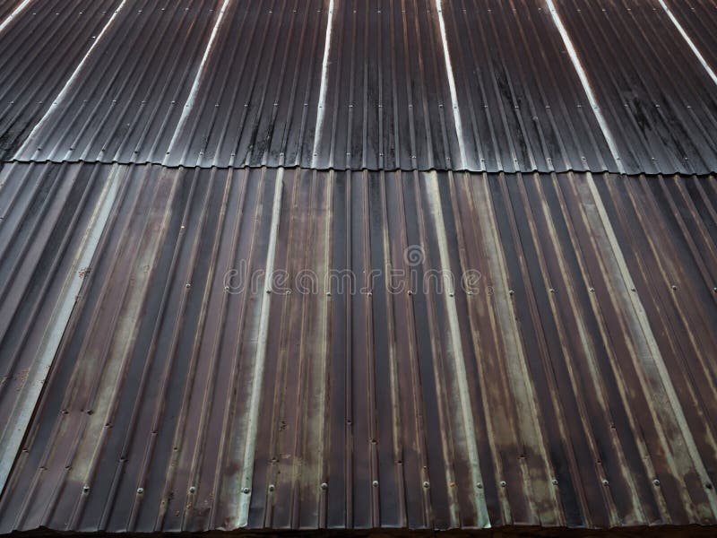 Rusty metal roof stock photo. Image of roof, iron, rough 89415104
