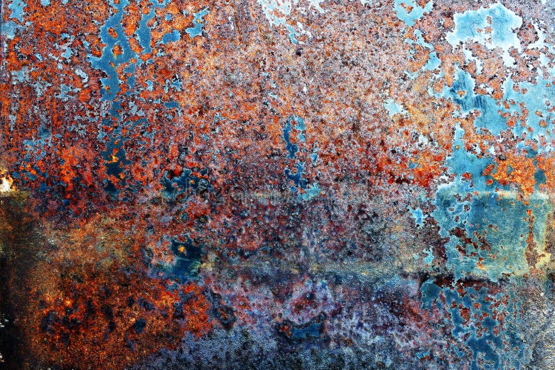 Rusty Metal Surface with Paint Stock Image Image of rustic, stain