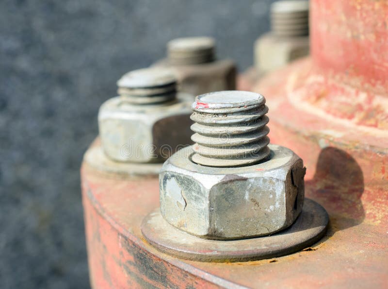 Rusty nut and bolt stock image. Image of industry, steel 74670859