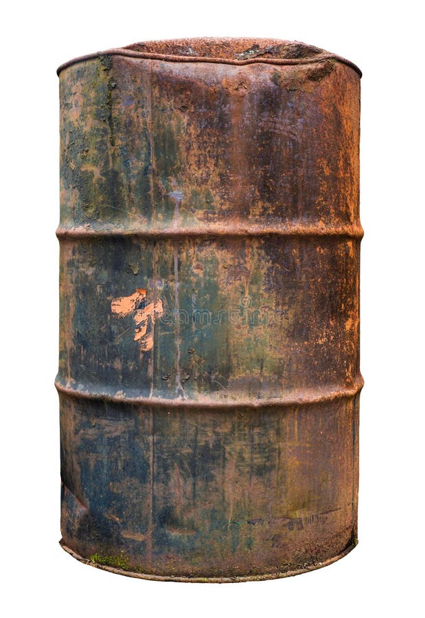 Rusty Old Barrel aislado imágenes de archivo libres de regalías Rusty Old Barrel aislado imágenes de archivo libres de regalías