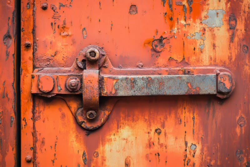 Rusty orange metal texture, with natural oxidation patterns creating a unique abstract effect. stock images