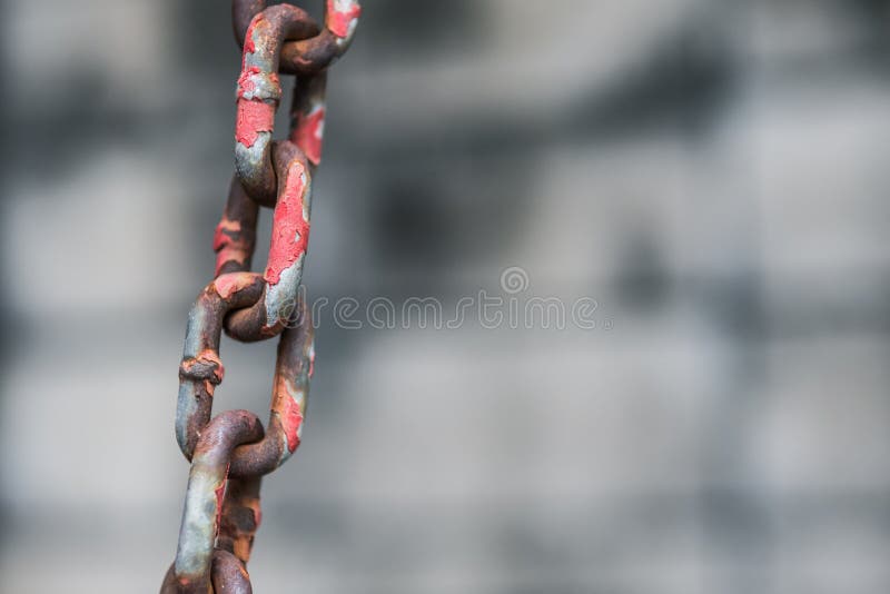 Rusty Red Metal Chain Background Stock Photo Image of connection