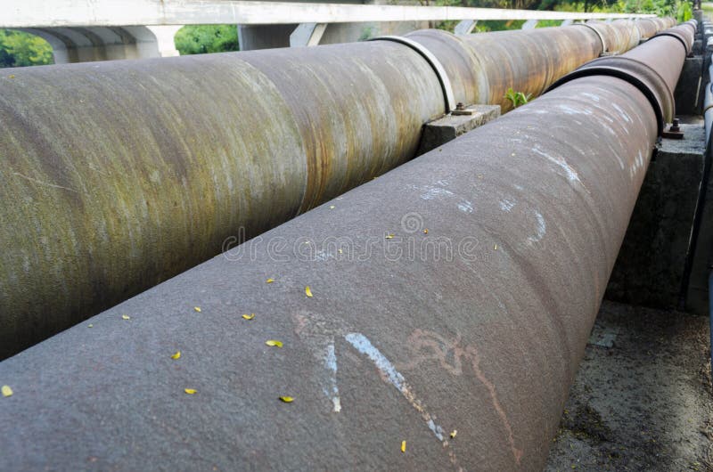 Rusty Steel Pipes stock image Rusty Steel Pipes stock image