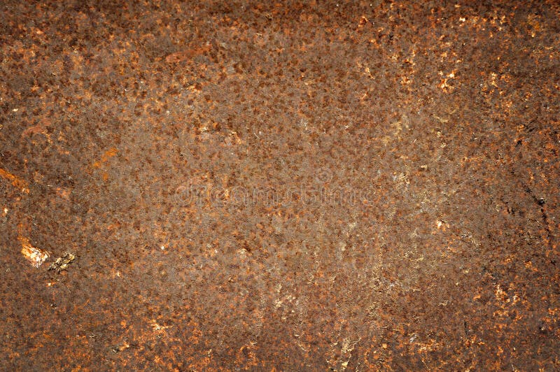 Rusty steel sheet of metal