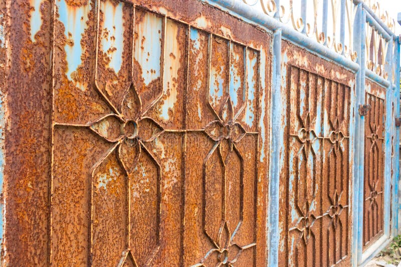 Texture of Rusty Zync on the Erode Galvanized Iron Stock Image Image