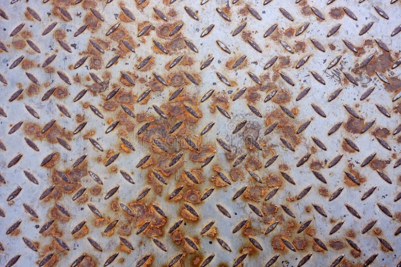 Rusty texture of metal floor