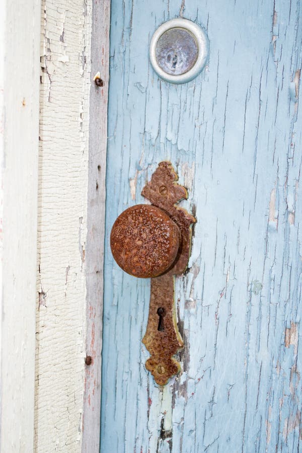 Rusty Vintage Round Door Knob idoso fotografia de stock royalty free Rusty Vintage Round Door Knob idoso fotografia de stock royalty free