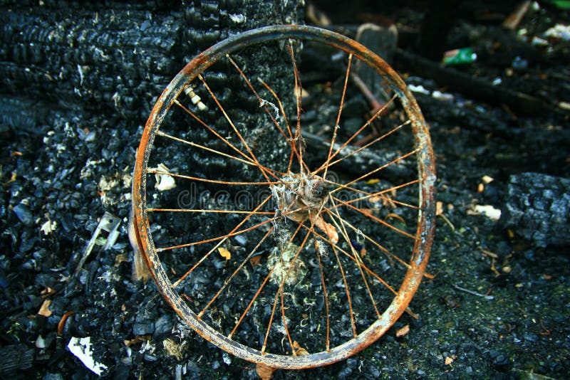 Rusty wheel stock photo. Image of bike, spoke, rust, spokes 10833616
