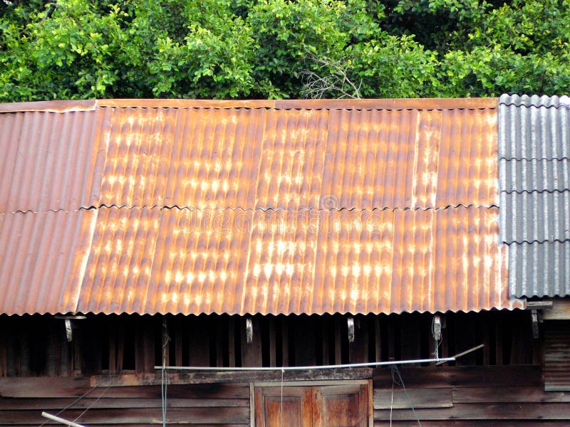 Pattern Of Rusty Zinc Roof On Old House Stock Photo Image of oxidation, home 123118434
