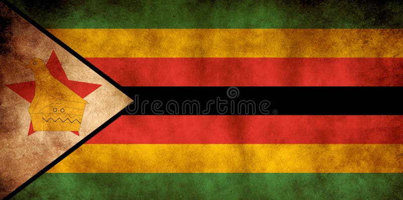 Rustyk, Grunge Zimbabwe — flaga zdjęcia royalty free