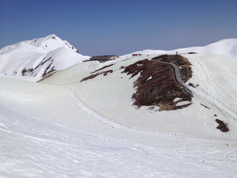 Ruta alpina de Tateyama Kurobe (montañas) de Japón, Toyama, Japón fotografía de archivo Ruta alpina de Tateyama Kurobe (montañas) de Japón, Toyama, Japón fotografía de archivo
