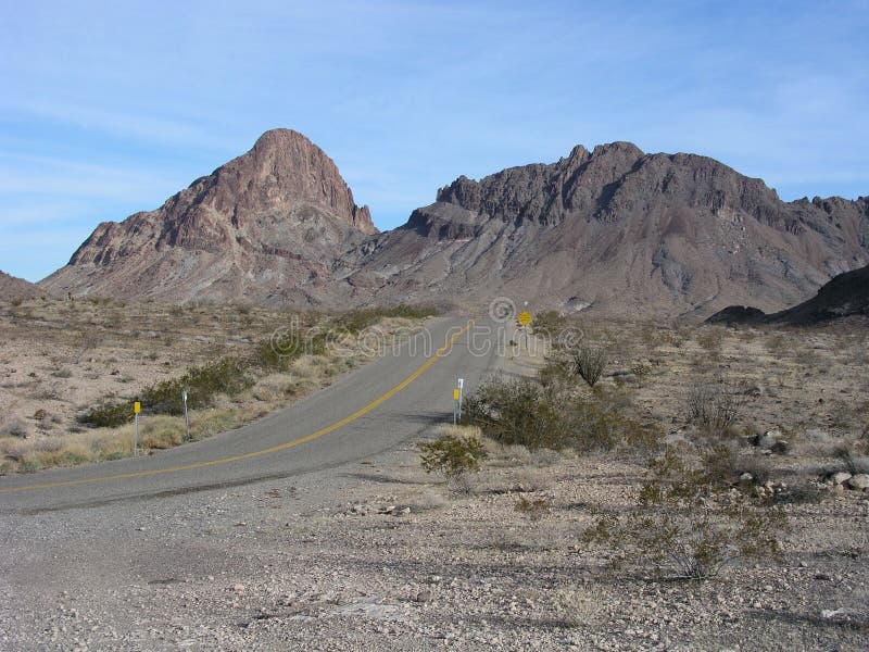 Historic Route 66 outside Oatman, Arizona. Historic Route 66 outside Oatman, Arizona