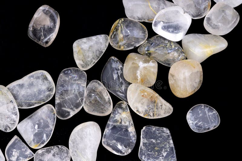 Rutilated Quartz Crystal stock photo. Image of golden - 5365810