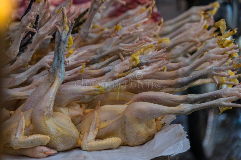 Ruwe Kip bij Markt royalty-vrije stock afbeelding Ruwe Kip bij Markt royalty-vrije stock afbeelding