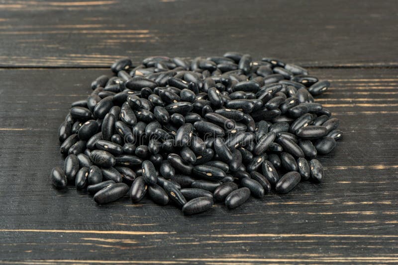 Ruwe Zwarte Bonen royalty-vrije stock afbeeldingen