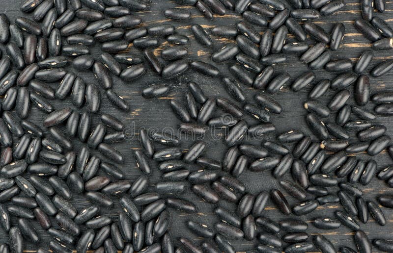 Ruwe Zwarte Bonen royalty-vrije stock foto