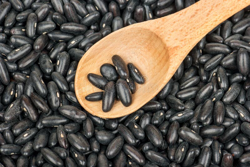 Ruwe Zwarte Bonen royalty-vrije stock fotografie