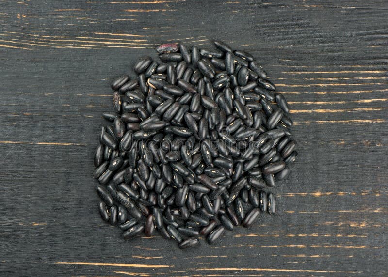 Ruwe Zwarte Bonen royalty-vrije stock foto