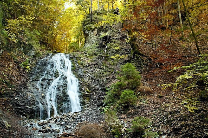 Ruzomberok - Cutkovska Valley, Jamisne watterfall in Cutkovska valley.