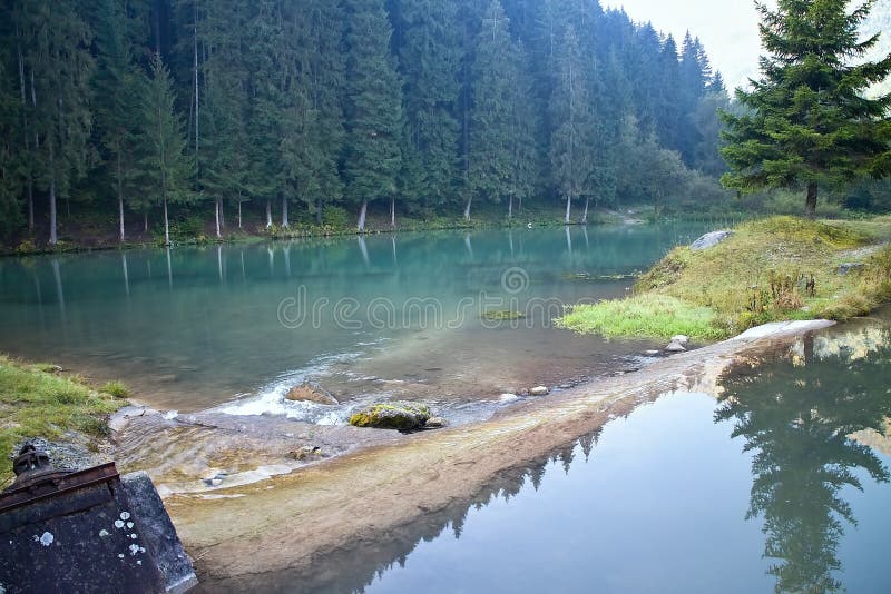 Ružomberok - Cutkovská dolina - vodná nádrž na začiatku doliny.