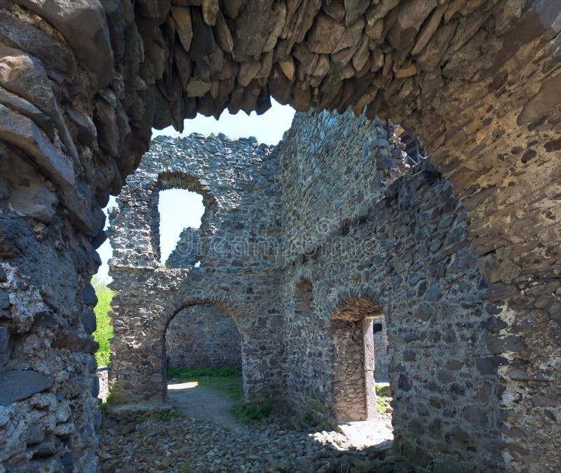 Ruínas antigas da fortaleza