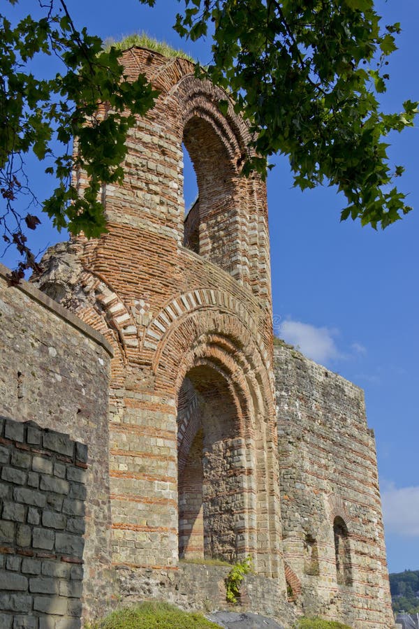 Ruínas dos imperadores no Trier fotos de stock