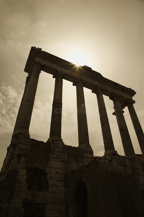 Ruínas do Fórum Romano, Roma, Itália. imagens de stock royalty free