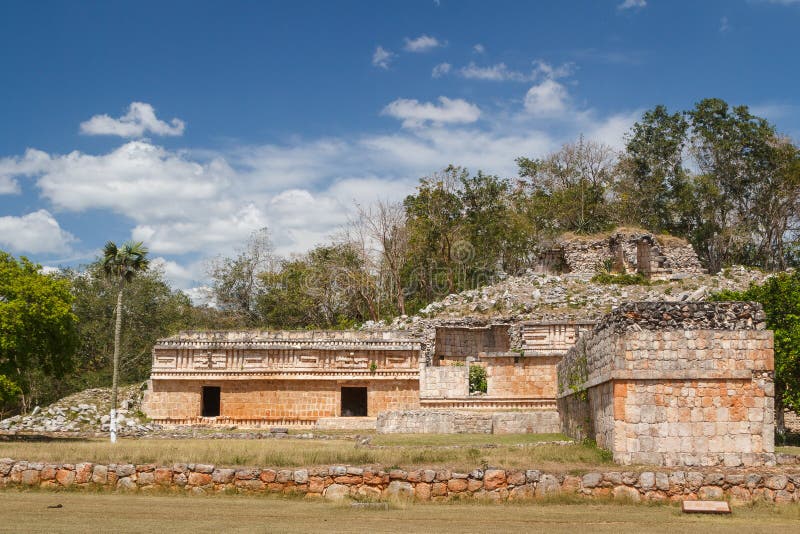 Ruïnes van de oude Maya-stad Labná royalty-vrije stock fotografie