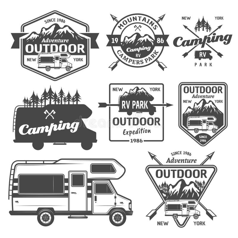 Camper Van Stickers Mountain Sea Day Night Stickers,motorhome Rv