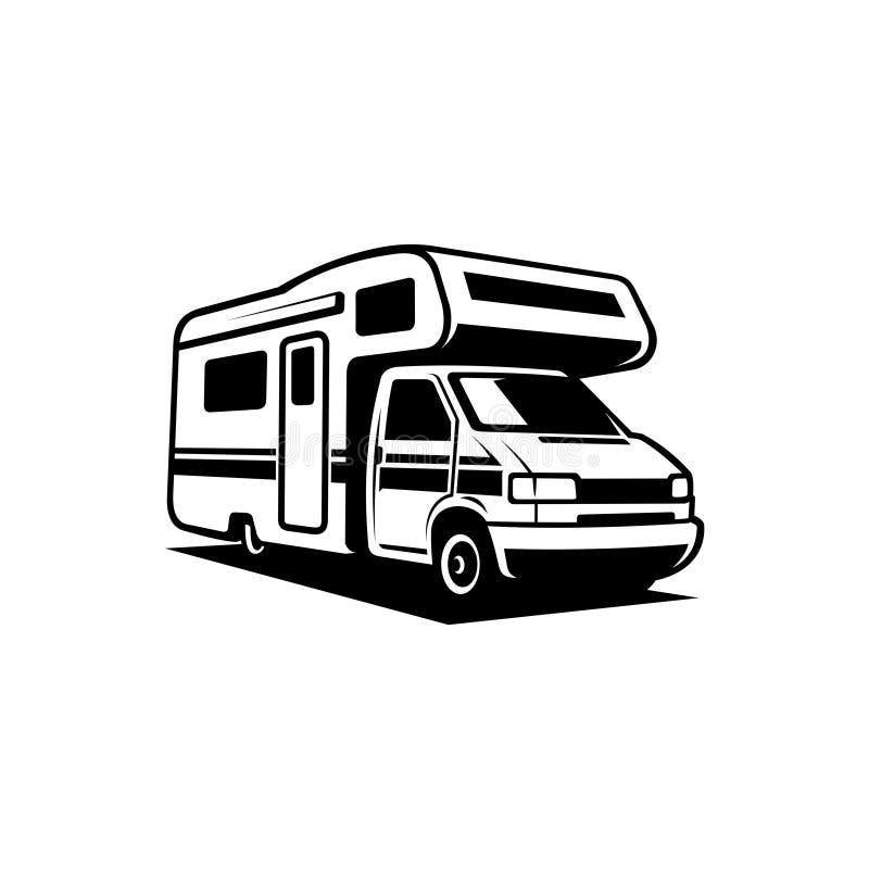 Classic camper van stock vector. Illustration of retro - 57909097