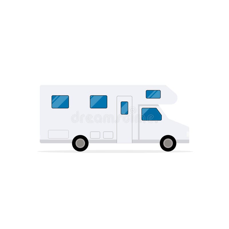 Rv simple icon stock illustration