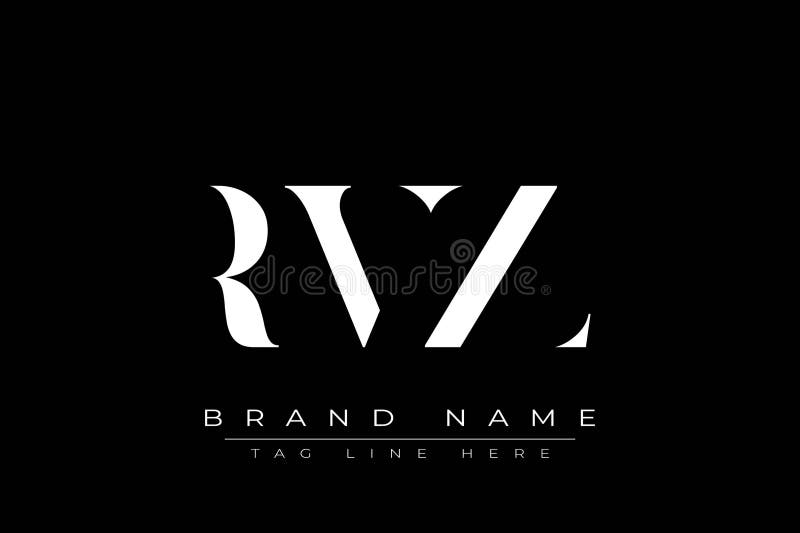 RVZ abstract letter logo design. This logo is designed by three abstract letters. Rvz vectors