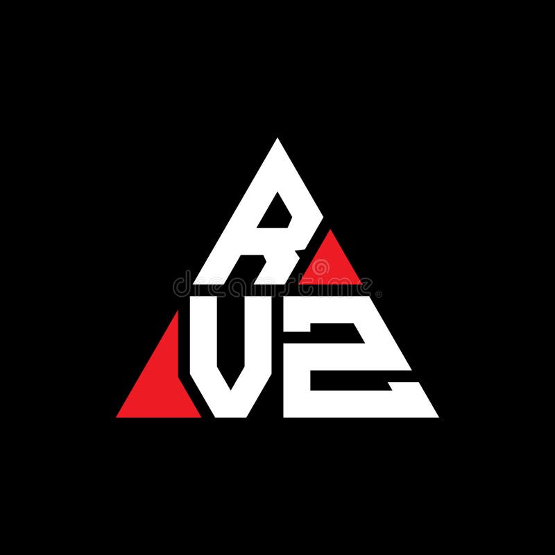 RVZ triangle letter logo design with triangle shape. RVZ triangle logo design monogram. RVZ triangle vector logo template with red color. RVZ triangular logo Simple, Elegant, and Luxurious Logo. Rvz vectors