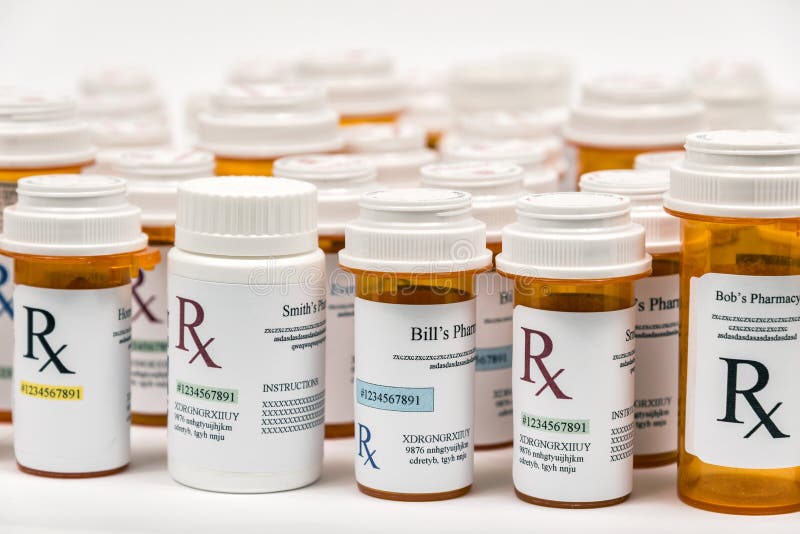 Rx Prescription Medicine Bottles