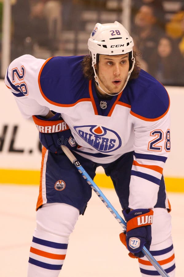 Ryan Jones Edmonton Oilers royalty free stock photos Ryan Jones Edmonton Oilers royalty free stock photos
