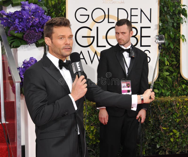 LOS ANGELES, CA - JANUARY 11, 2015: Ryan Seacrest at the 72nd Annual Golden Globe Awards at the Beverly Hilton Hotel, Beverly Hills