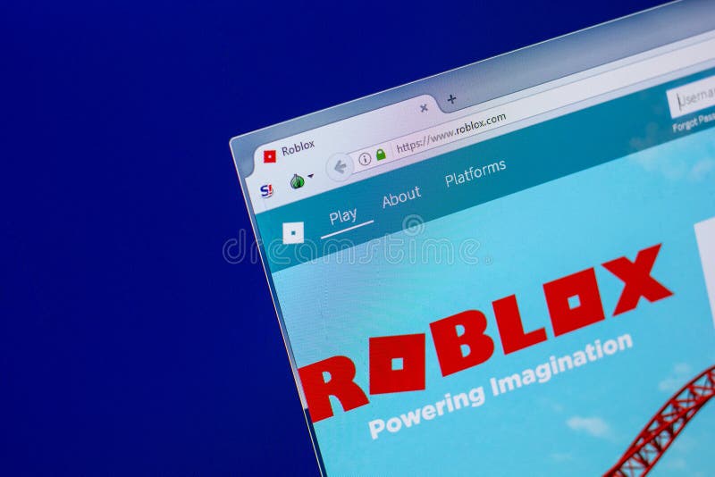 Ryazan Russia 16 De Abril De 2018 Homepage Do Web Site De - imagem do simbolo do roblox