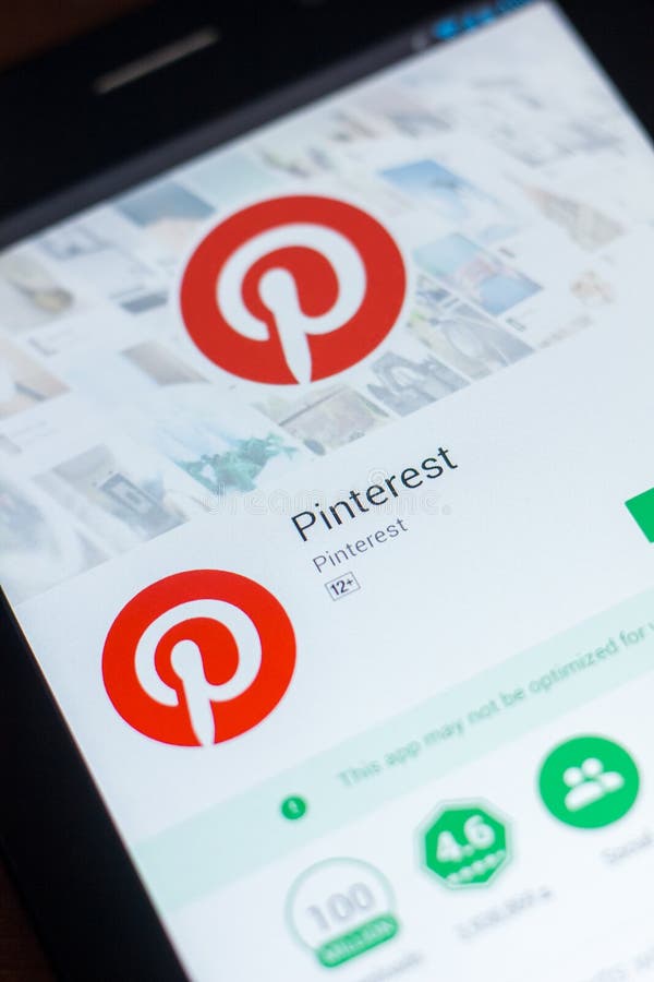 Pinterest app editorial photography. Image of sign, device - 138649722