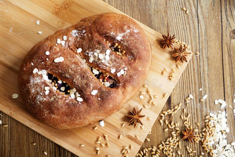 Rye Bread Baked with Onions Stock Photo Image of diet, meal 54578368